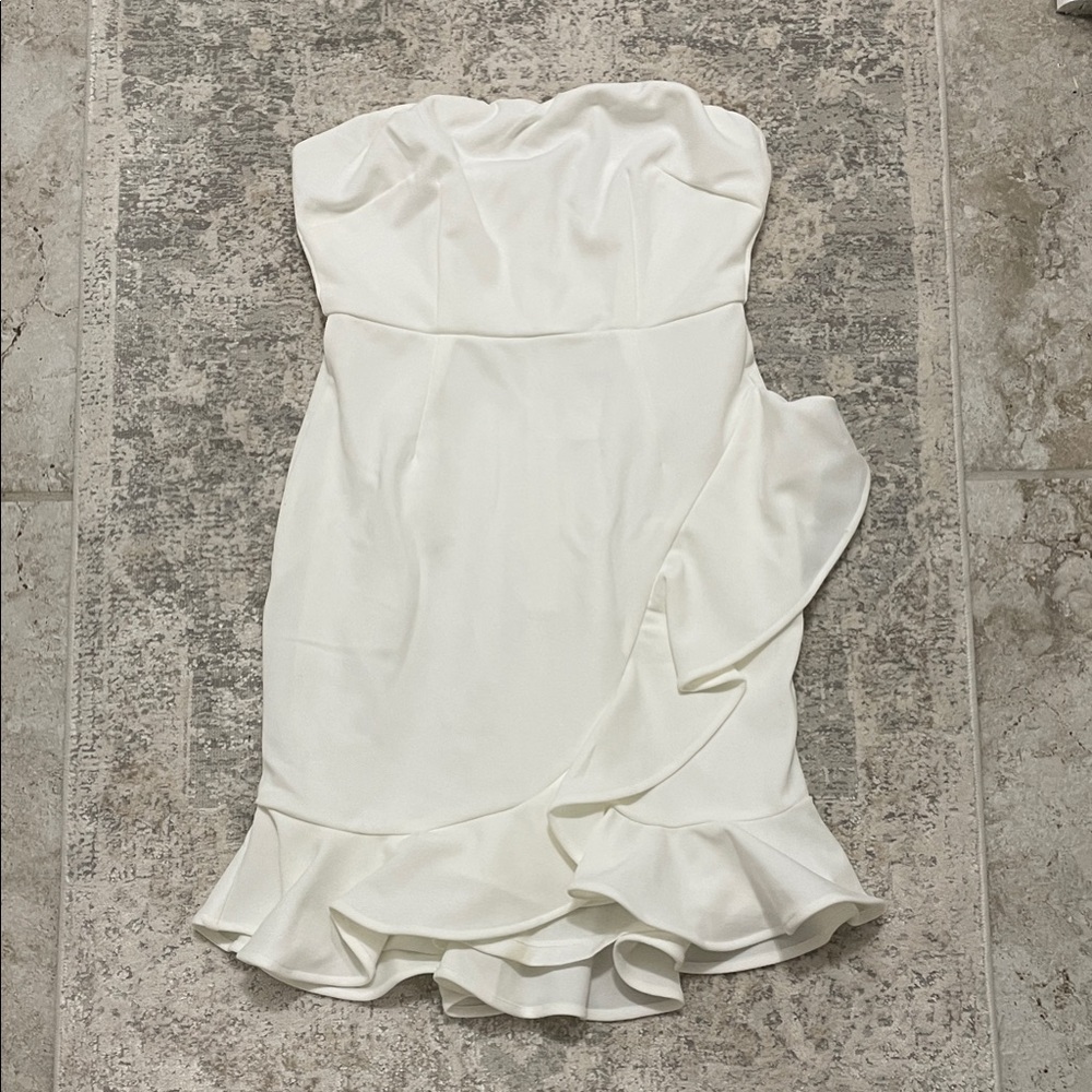 White Strapless Dress NWT